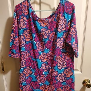 Like New Women's  Lilly Pulitzer 3/4 Sleeve XL Dress